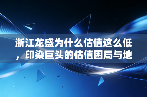 浙江龙盛为什么估值这么低,印染巨头的估值困局与地产迷途