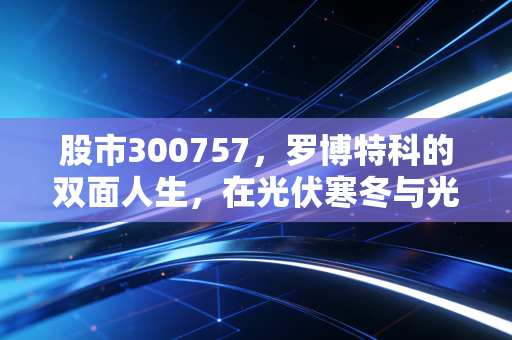 股市300757,罗博特科的双面人生,在光伏寒冬与光模块热潮之间,我们该如何下注?