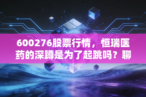 600276股票行情,恒瑞医药的深蹲是为了起跳吗?聊聊我对医药一哥的真实看法