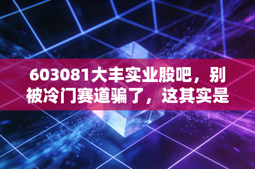 603081大丰实业股吧,别被冷门赛道骗了,这其实是一家披着外衣的造梦工厂