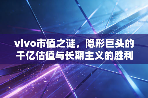 vivo市值之谜，隐形巨头的千亿估值与长期主义的胜利
