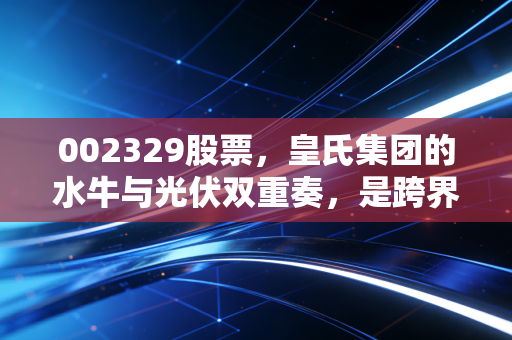 002329股票,皇氏集团的水牛与光伏双重奏,是跨界转型还是资本迷局?