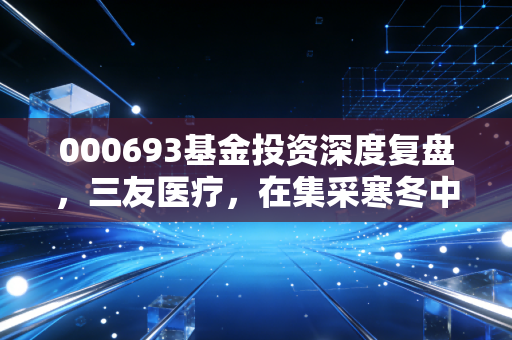 000693基金投资深度复盘,三友医疗,在集采寒冬中能否开出创新之花?