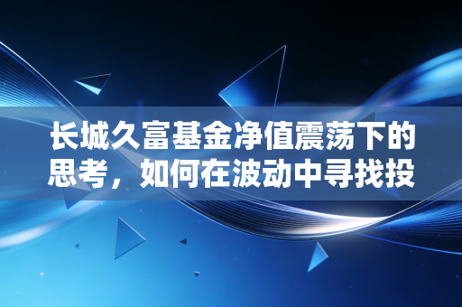 长城久富基金净值震荡下的思考,如何在波动中寻找投资的定海神针
