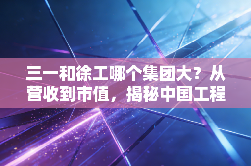三一和徐工哪个集团大?从营收到市值,揭秘中国工程机械双雄的真实差距