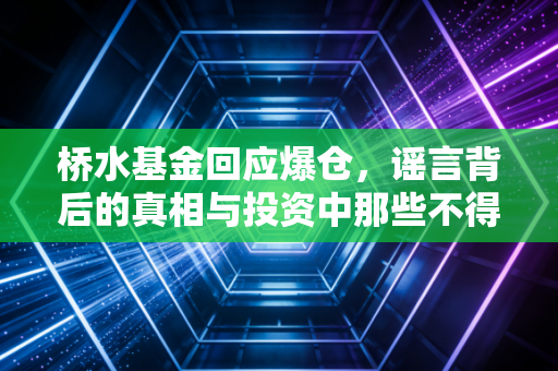 桥水基金回应爆仓,谣言背后的真相与投资中那些不得不说的人性弱点