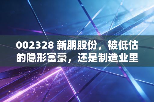 002328 新朋股份，被低估的隐形富豪，还是制造业里的沉睡雄狮？