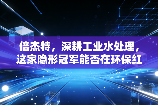 倍杰特，深耕工业水处理，这家隐形冠军能否在环保红海中杀出重围？