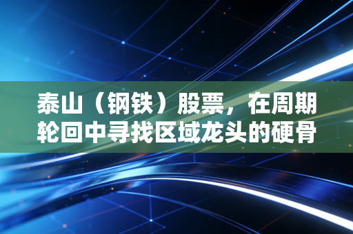 泰山（钢铁）股票，在周期轮回中寻找区域龙头的硬骨头韧性