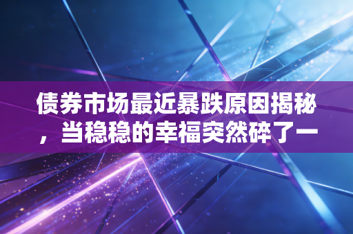 债券市场最近暴跌原因揭秘，当稳稳的幸福突然碎了一地，我们该如何接招？