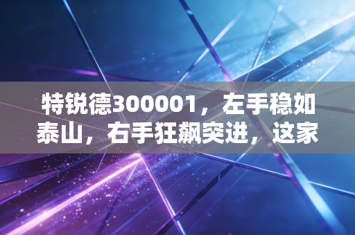 特锐德300001，左手稳如泰山，右手狂飙突进，这家充电桩龙头到底值不值得你重仓？
