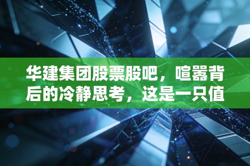 华建集团股票股吧,喧嚣背后的冷静思考,这是一只值得熬的票吗?