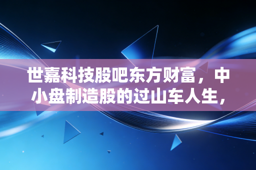世嘉科技股吧东方财富,中小盘制造股的过山车人生,散户该如何在K线中寻找真相?