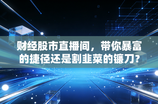 财经股市直播间，带你暴富的捷径还是割韭菜的镰刀？