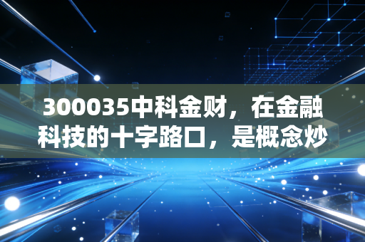 300035中科金财，在金融科技的十字路口，是概念炒作还是价值重生？