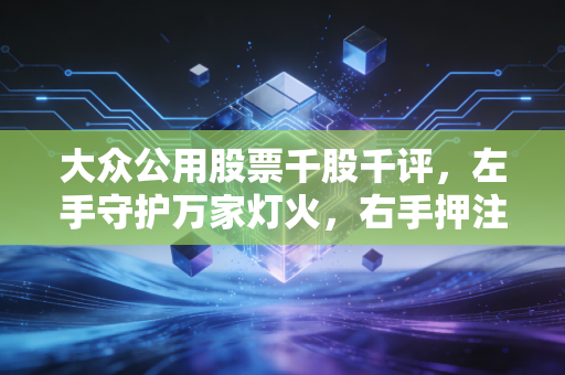 大众公用股票千股千评,左手守护万家灯火,右手押注科创未来,这只股到底该怎么评?