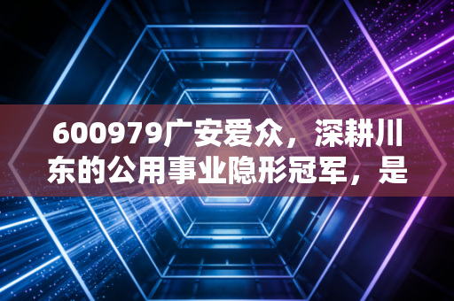 600979广安爱众,深耕川东的公用事业隐形冠军,是稳健的现金奶牛还是被遗忘的价值洼地?