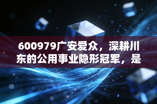 600979广安爱众,深耕川东的公用事业隐形冠军,是稳健的现金奶牛还是被遗忘的价值洼地?
