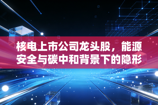 核电上市公司龙头股，能源安全与碳中和背景下的隐形印钞机，值得你长期拥有吗？