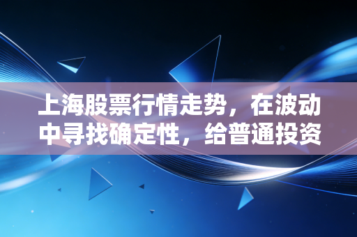 上海股票行情走势,在波动中寻找确定性,给普通投资者的几点心里话