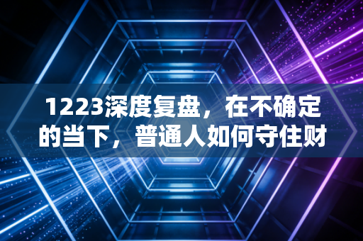 1223深度复盘,在不确定的当下,普通人如何守住财富?