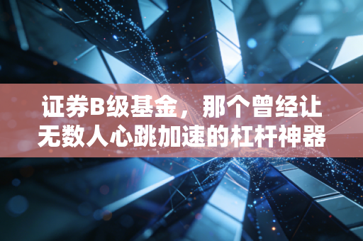证券B级基金,那个曾经让无数人心跳加速的杠杆神器,你还记得吗?