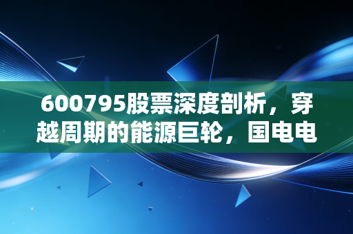600795股票深度剖析,穿越周期的能源巨轮,国电电力还能否带我们乘风破浪?