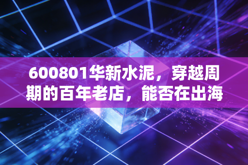 600801华新水泥,穿越周期的百年老店,能否在出海与绿色中找到第二春?