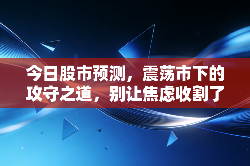 今日股市预测，震荡市下的攻守之道，别让焦虑收割了你的财富