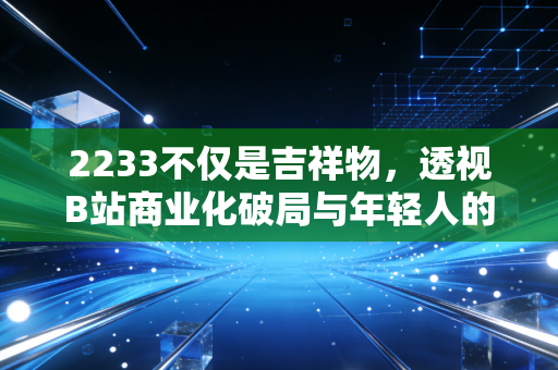 2233不仅是吉祥物,透视B站商业化破局与年轻人的钱包