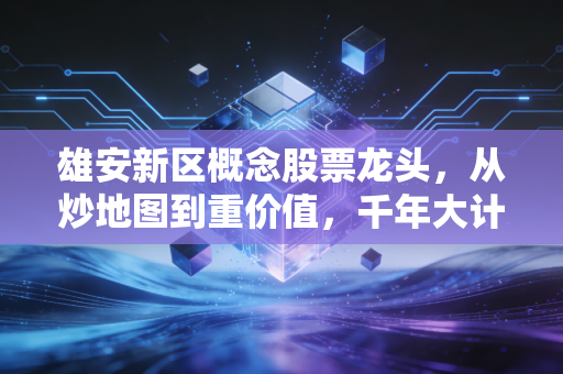 雄安新区概念股票龙头,从炒地图到重价值,千年大计还有多少黄金?