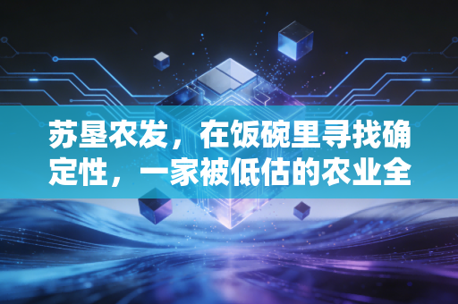 苏垦农发,在饭碗里寻找确定性,一家被低估的农业全产业链龙头