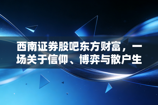 西南证券股吧东方财富，一场关于信仰、博弈与散户生存法则的深度复盘