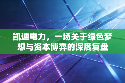 凯迪电力,一场关于绿色梦想与资本博弈的深度复盘