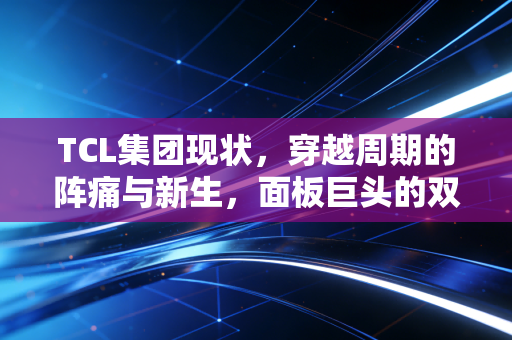 TCL集团现状，穿越周期的阵痛与新生，面板巨头的双轮还能转得动吗？