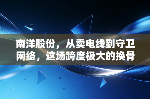 南洋股份,从卖电线到守卫网络,这场跨度极大的换骨手术成功了吗?