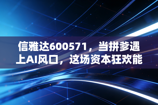 信雅达600571,当拼爹遇上AI风口,这场资本狂欢能持续多久?
