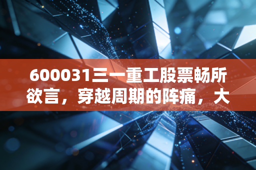 600031三一重工股票畅所欲言,穿越周期的阵痛,大国重器的出海救赎路
