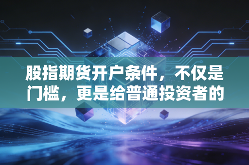 股指期货开户条件,不仅是门槛,更是给普通投资者的护身符