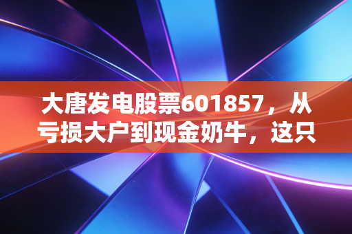 大唐发电股票601857,从亏损大户到现金奶牛,这只老牌电力股的翻身仗打响了