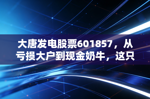 大唐发电股票601857,从亏损大户到现金奶牛,这只老牌电力股的翻身仗打响了