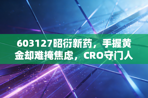 603127昭衍新药,手握黄金却难掩焦虑,CRO守门人的破局之路