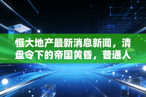 恒大地产最新消息新闻,清盘令下的帝国黄昏,普通人该如何守住自己的钱袋子?