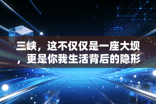 三峡,这不仅仅是一座大坝,更是你我生活背后的隐形推手