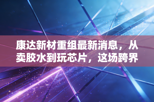 康达新材重组最新消息,从卖胶水到玩芯片,这场跨界豪赌能否翻身?
