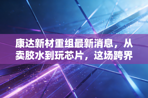 康达新材重组最新消息,从卖胶水到玩芯片,这场跨界豪赌能否翻身?