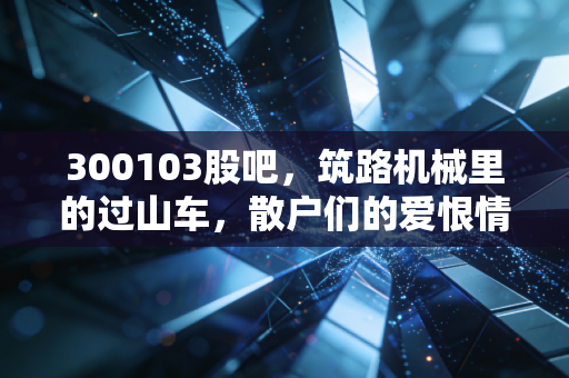 300103股吧,筑路机械里的过山车,散户们的爱恨情仇与那点不死的希望