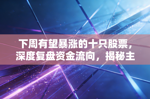 下周有望暴涨的十只股票，深度复盘资金流向，揭秘主力抢筹逻辑