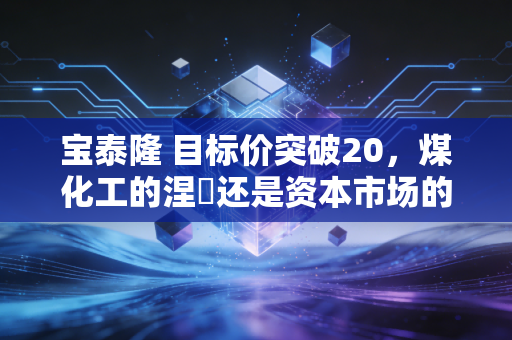 宝泰隆 目标价突破20，煤化工的涅槃还是资本市场的海市蜃楼？