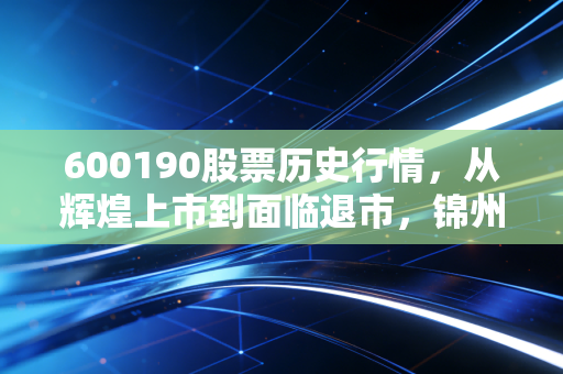 600190股票历史行情,从辉煌上市到面临退市,锦州港三十年K线背后的血泪教训